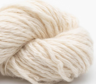 Smooth Sartuul Sheep Wool 4-ply aran handgesponnen - altai white (undyed)