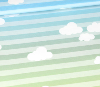 Modal Jersey -  Regenbogennixe - Kombipaneel - Wolken - Blau/Grün- Adoringly Dzio - abby and me