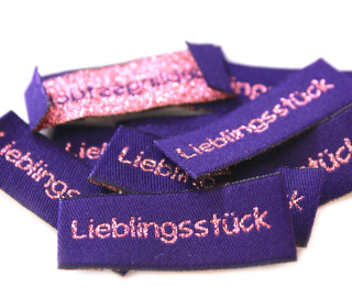 1 Label - Lieblingsstück - Lila/Rosa