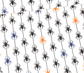 Sommersweat - Süßer Spuk - Spinnenparade - Blau/Orange - Weiß - Halloween - Bio Qualität - abby and me