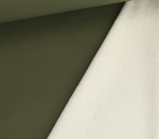 Softshell - Fleece - Uni - 224g - Olivgrün/Lichtgrau