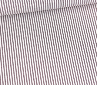 Baumwolle - Webware - Yarn Dyed Stripe - Weiß/Lila