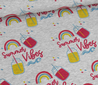 Sommersweat - Summer Vibes - Grau Meliert - abby and me