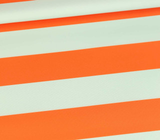 Outdoorstoff - Just Stripes! - Streifen - Mint/Orange - abby and amy