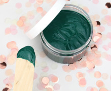 Siebdruckfarbe - Smaragdgrün - 100g - wasserbasiert - vegan - für Textil