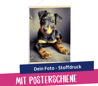 DIY Stoffposter - Dein Foto - Stoffdruck - mit Posterschiene