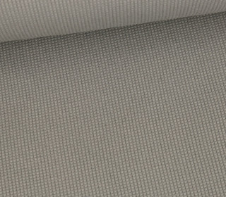 Waffelstrick-Jersey - Feine Struktur - Baumwolle - Uni - Grau
