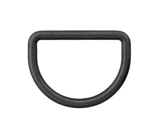 1 D-Ring - 10mm - Taschenring - Metall - Schwarz
