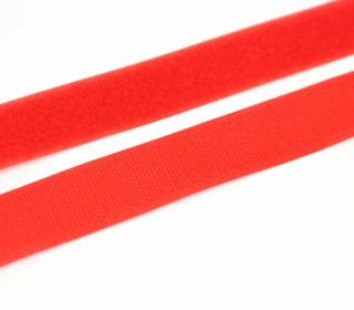 1 Meter Klettband - Klettverschluss - Zum Nähen - Hook & Loop - 25mm - Rot