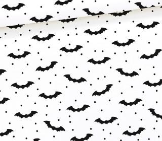 Sommersweat - Easy Halloween - Bats - Weiß - Halloween - Bio Qualität - abby and me