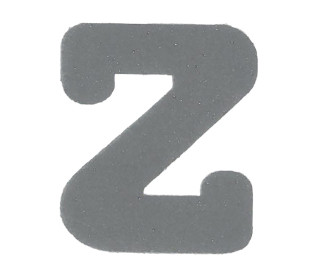 Applikation - Zum Aufbügeln - Reflex Buchstaben - Z