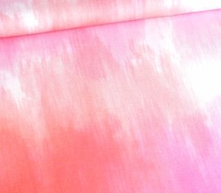 Modal - Jersey - Tie-Dye Love 2.0 - Batik - Streifen - Apricot - Pink - abby and me