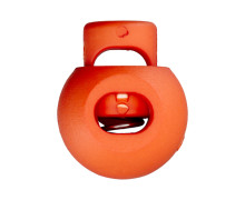 1 Kordelstopper - Rund - ø 8mm - Orange