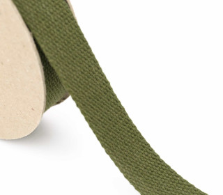1 Meter Gurtband  - 30mm - Baumwolle - Olivgrün