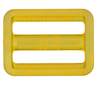 1 Leiterschnalle - Kunststoff - 30mm - Transparent - Gelb