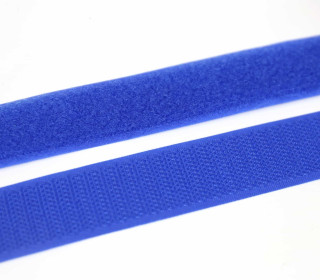 1 Meter Klettband - Klettverschluss - Zum Nähen - Hook & Loop - 25mm - Blau