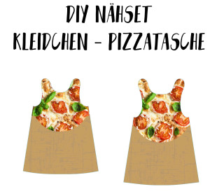 DIY-Nähset Kleidchen - Pizzatasche - Jersey - Fasching - Karneval - Kostüm - zum selber Nähen - abby and me