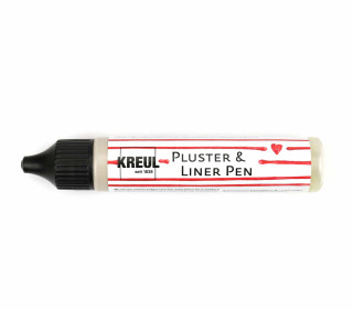 1 3D-Effektfarbstift - Pluster & Liner Pen - Feine Malspitze - 29ml - KREUL - Noble Nougat (49827)