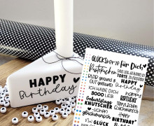 Rub-On Sticker - Geburtstag - Happy Birthday - Tante Henni Rub-Ons - vielfältig nutzbar