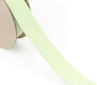 1 Meter Gurtband  - 30mm - Baumwolle - Weißgrün