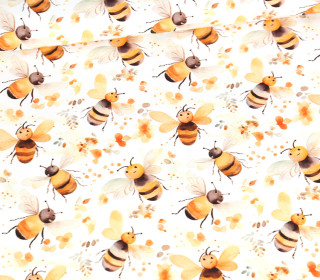 Jersey - Bee Positive - Weiß - Bio-Qualität - abby and me