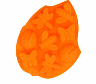 Gießform - Silikon - Vielfältig Nutzbar - Schmetterlinge - Orange