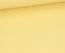 Waffel Piqué - Baumwolle - Pastellgelb