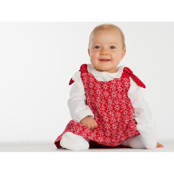 Babykleid Hängerchen Schnittmuster pdf. Kleid für Mädchen und Baby  Schürzenkleid Gr. 56 bis 98 als Ebook LIPSIA von Patternforkids Gr. 56 - 98