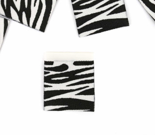 1 Label - Zebra - Weiß/Schwarz