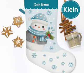 DIY-Nähset - Nikolaussocke - KLEIN - Softshell - Gleeful Snowman
