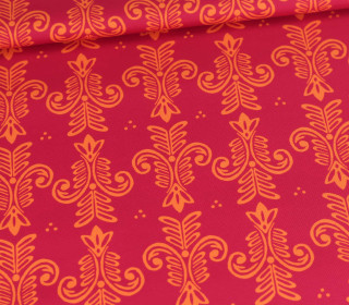 Outdoorstoff - Ornamente - Pink/Orangegelb - EMJO-DESIGN - abby and amy