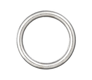 1 O-Ring - 10mm - Metall - Silber