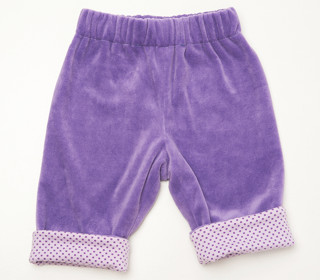 Babyhose gefüttert für Junge + Mädchen, Jersey Hose mit Gummizug und Saumumschlag für Anfänger Schnittmuster pdf FIORETTO von Patternforkids Gr. 56 - 98