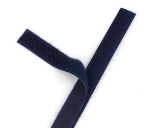 1 Klettband Zuschnitt - Klettverschluss - Zum Nähen - Hook & Loop - 20mm x 50cm - Stahlblau