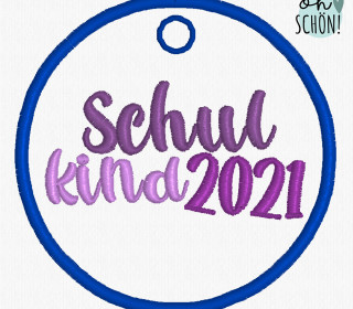 Anhänger (ITH) „Schulkind 2021“ | 10x10
