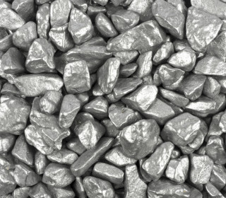 1kg Beutel Dekosteine - Ziersteine - 9-13mm - Eurosand - Silber
