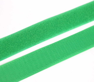 1 Meter Klettband - Klettverschluss - Zum Nähen - Hook & Loop - 25mm - Grasgrün