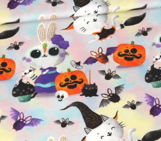 Modal Jersey - Halloween - Immortal Animals - Bunny n' Witch - abby and me