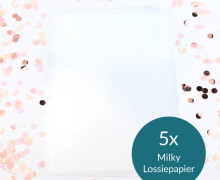 Milky Lossiepapier - 5er Set - A4 - wasserfest - Siebdruckpapier