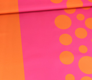 Outdoorstoff - Lucky DOTS - Orange/Pink - abby and amy