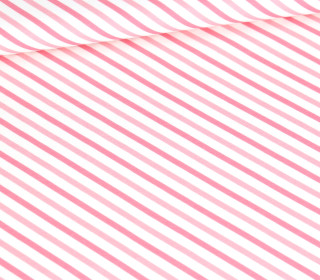 Sommersweat - Pink X-Mas - Stripes - Weiß - Bio Qualität - abby and me
