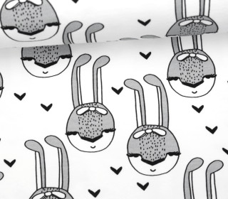Sommersweat - The Rabbit - Black and White Collection - Andrea Lauren - Weiß