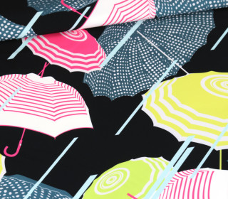 Softshell - Fleece - Unique Umbrellas - Schwarz - abby and amy