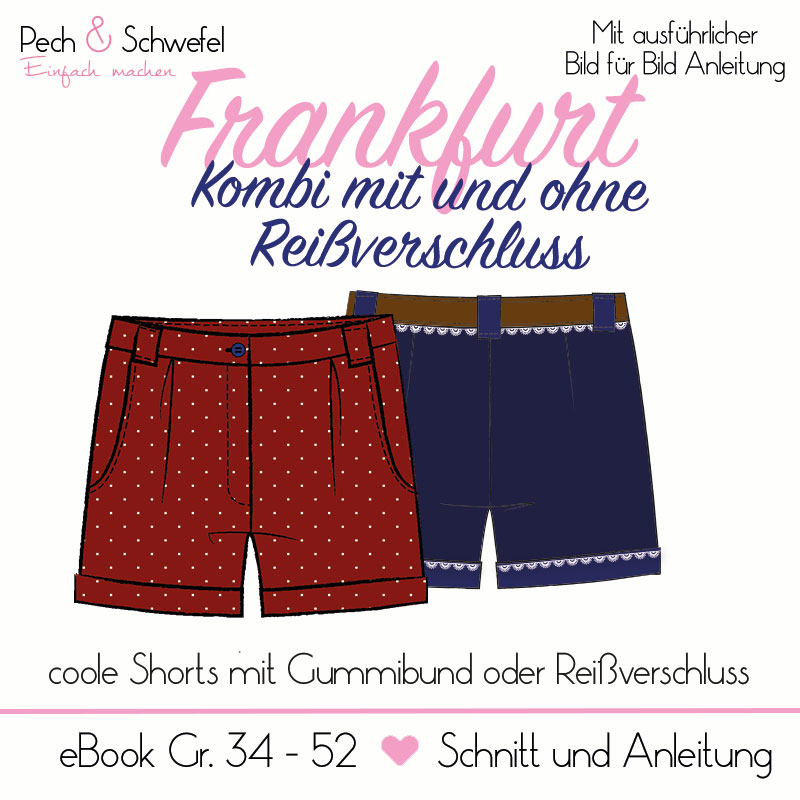 Ebook - Kombi Shorts Frankfurt Gr. 34 – 52 von Pech und Schwefel