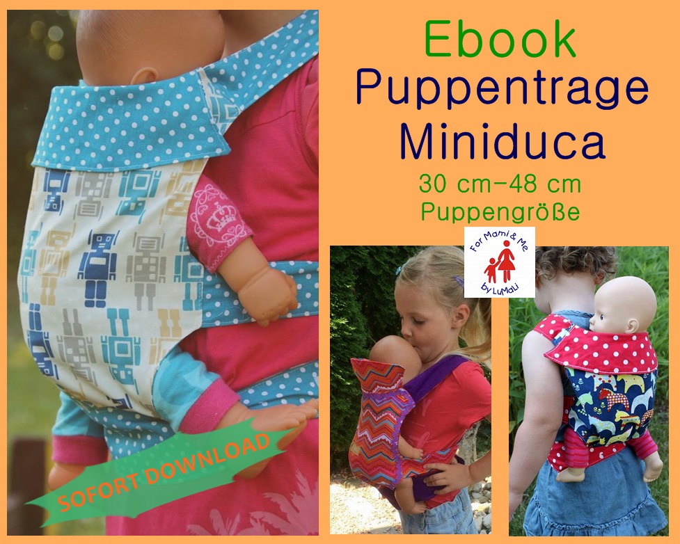 Ebook - Puppentrage "Miniduca" Gr. 30-48cm