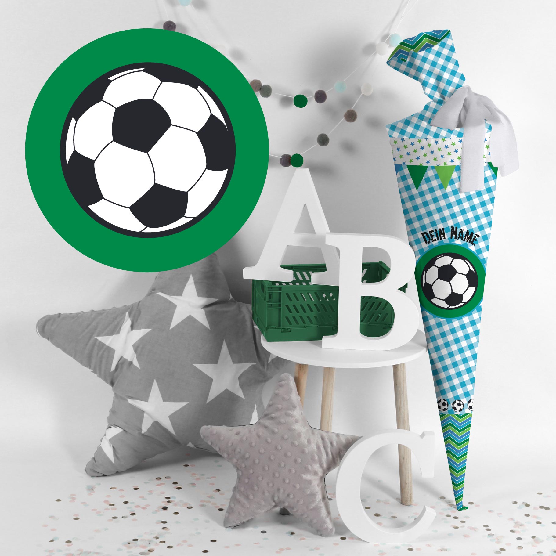 DIY-Nähset Schultüte - Fußball - zum selber Nähen